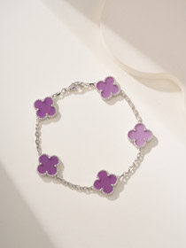 Van Cleef & ArpelsVan Cleef & Arpels Van Cleef & Arpels Violet Flower Bracelet-3905  